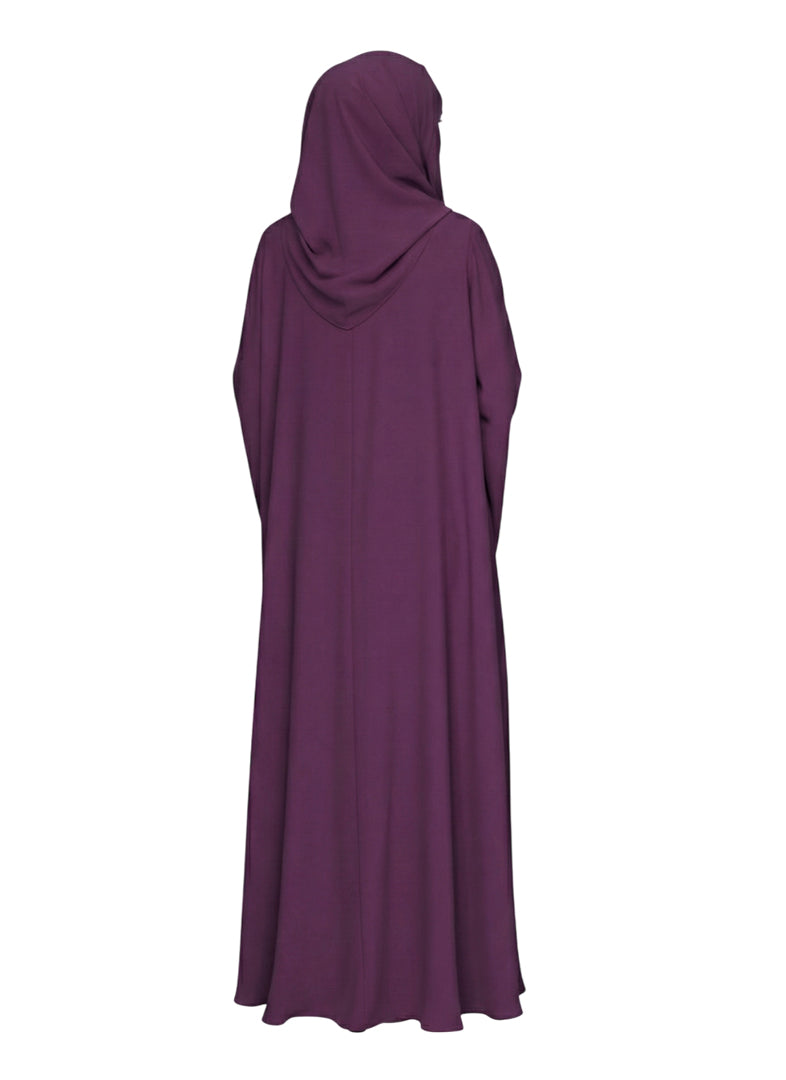 Casual side button abaya