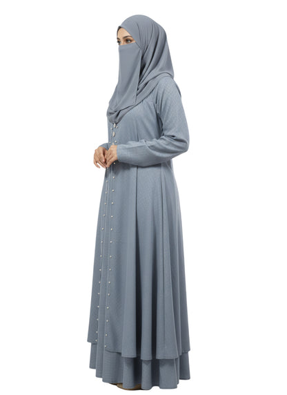 sky blue full length abaya dress
