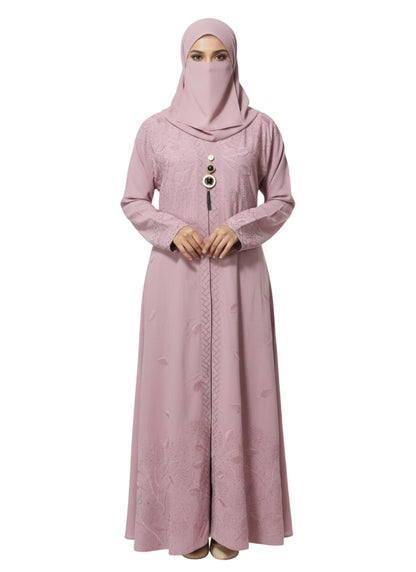 Classic Rose Mauve Abaya